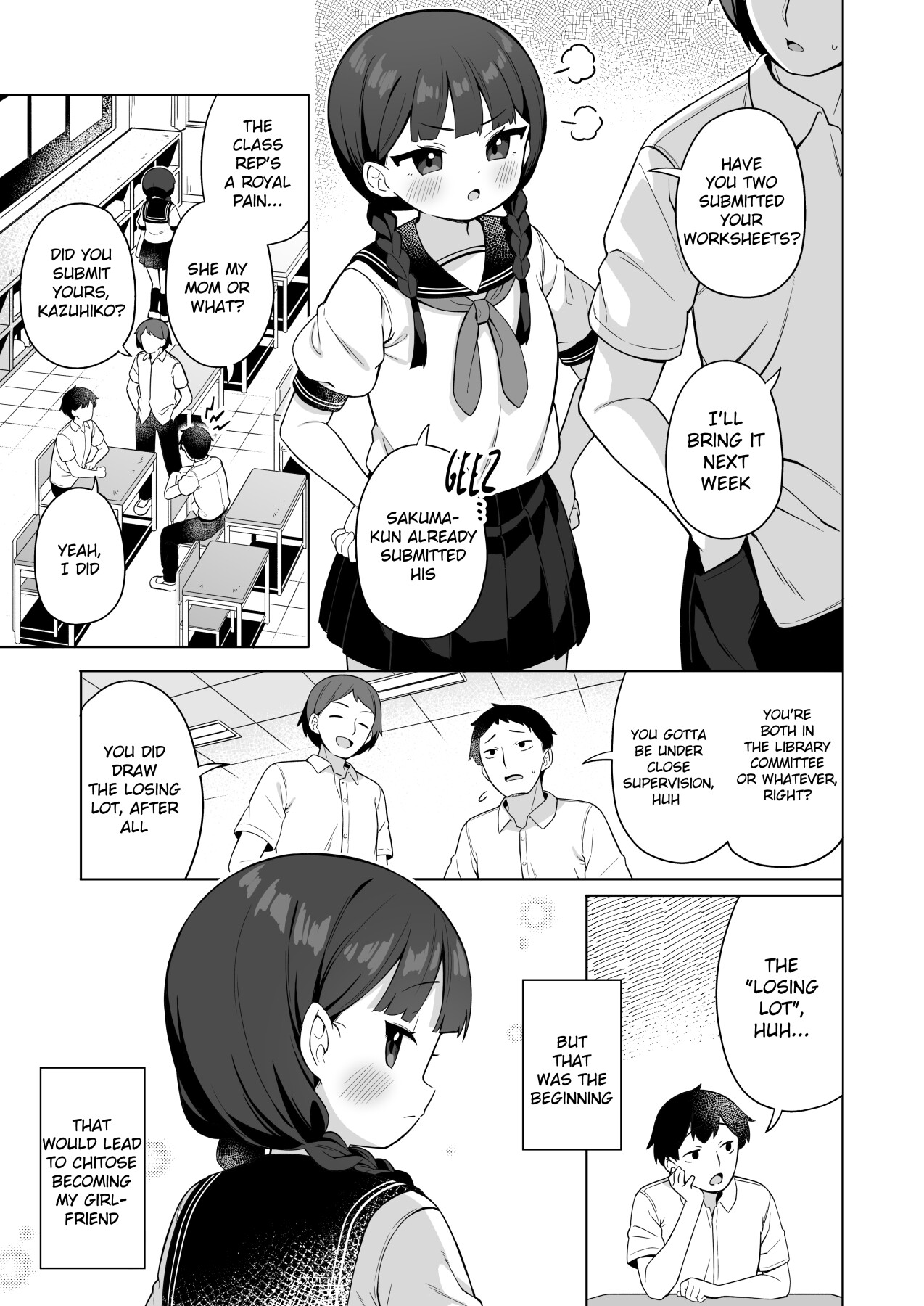 Hentai Manga Comic-The tiny class president shows me her secrets.-Read-2